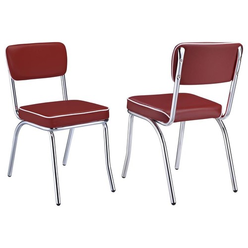 Retro upholstered dining side - retro,