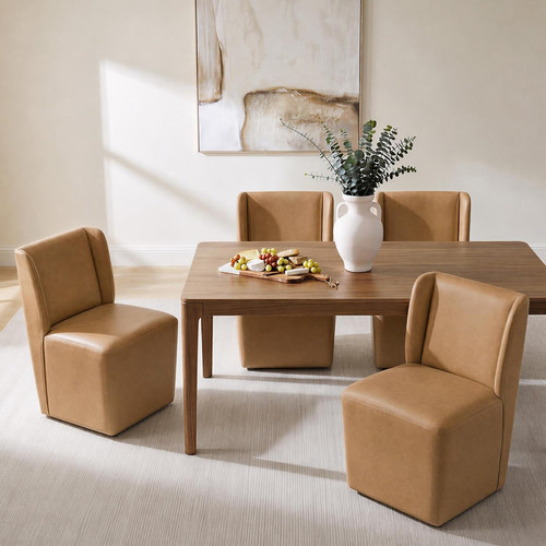 Upholstered dining chairs set - dining,