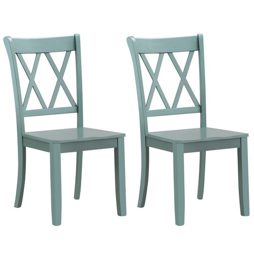 Set dining chairs wooden - of, 2