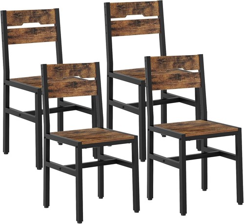 Dining chairs set rustic - of, 4