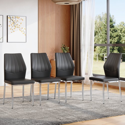 Set black dining chairs - black,