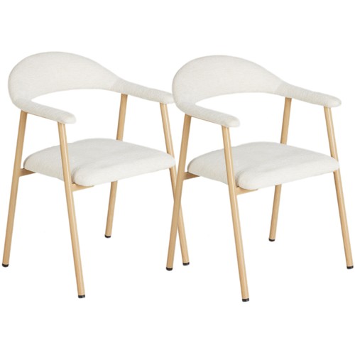 2pcs linen fabric upholstered - 2pcs,