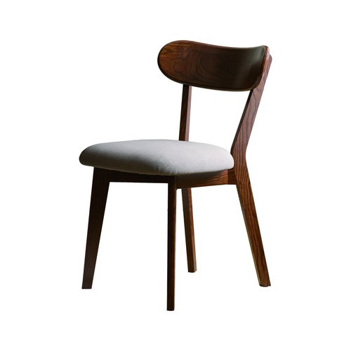 Walnut accent dining chair - walnut,