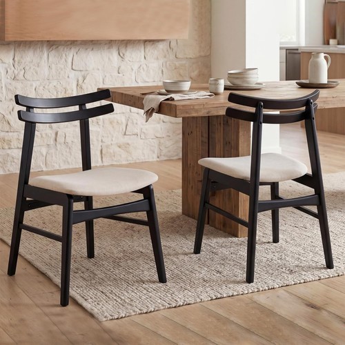Set wood dining chairs - set, 2