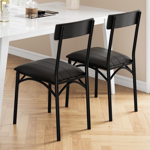 Black leather kitchen - pu,