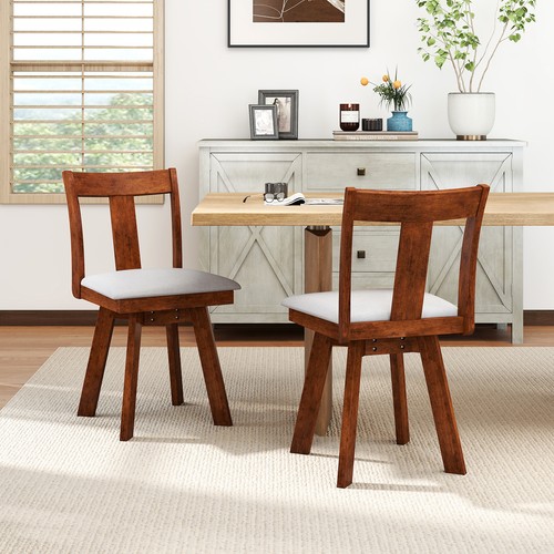 Swivel dining chairs 2pcs - swivel,