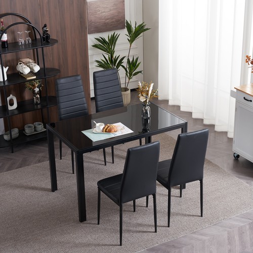 Set dining chairs high pu - chairs,