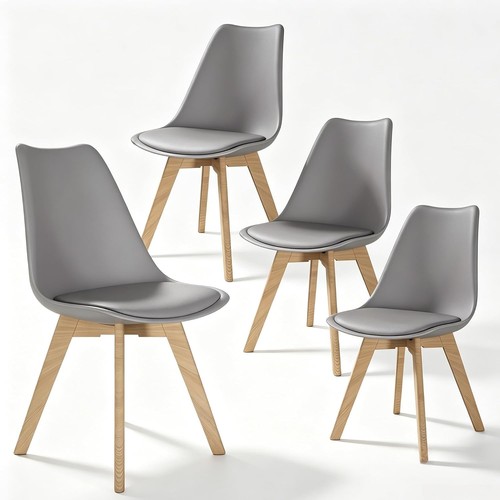 Dining chairs set pu - chairs,