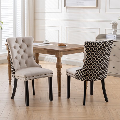 Set dining chairs - 2, velvet