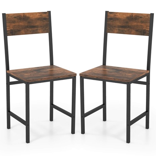 Set dining chairs - 2, w/metal