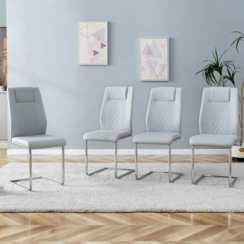 Metal dining chairs set - of, 4