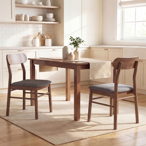 Set wooden dining chairs - of,