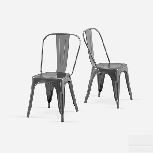 Set gray metal - set,