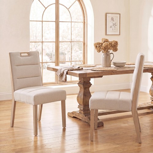 Dining chairs set fabric - set, 2