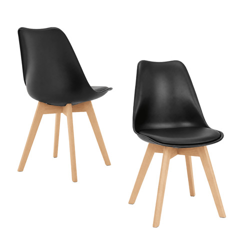 Dining chairs set pu - of, 4,