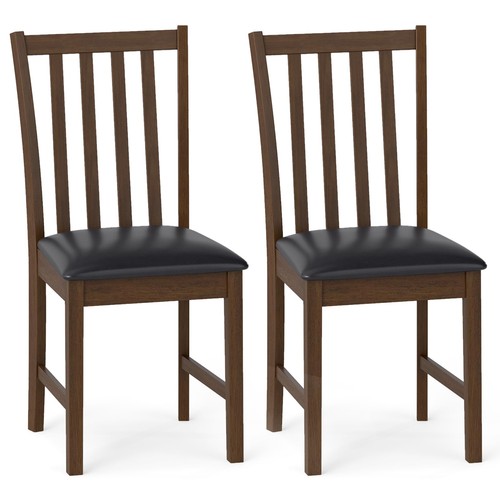 Wooden dining chairs set 2 - dining,