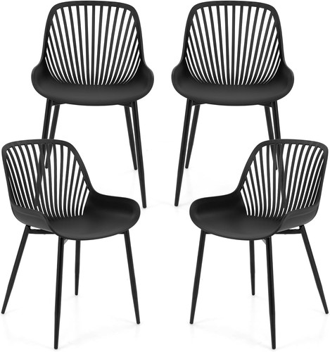 Black dining chairs set 4 - dining,