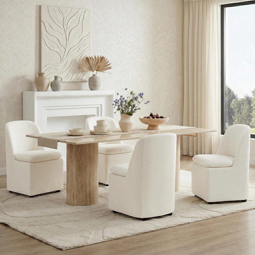 Upholstered dining chairs set - dining,