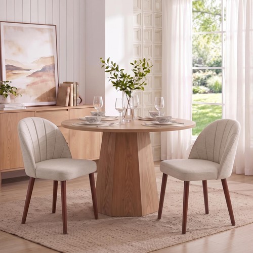 Wooden dining chairs set - chairs, 2
