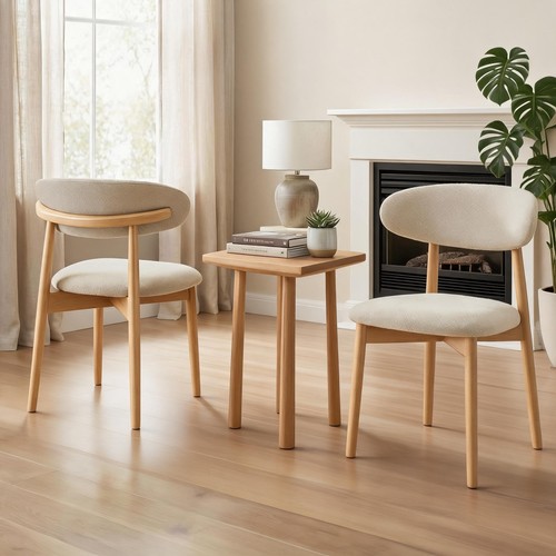 Wooden dining chairs set 2 - dining,