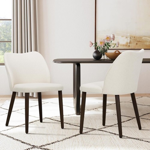 Upholstered dining chairs set - chairs,