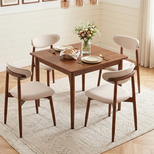 2pcs dining chairs fabric - 2pcs,